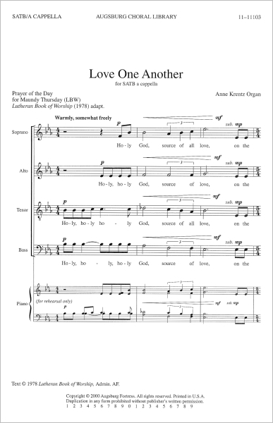 cover of anthem Love One Another